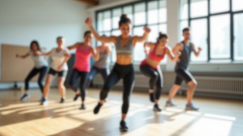 Group of diverse people in athletic wear participating in functional fitness training together