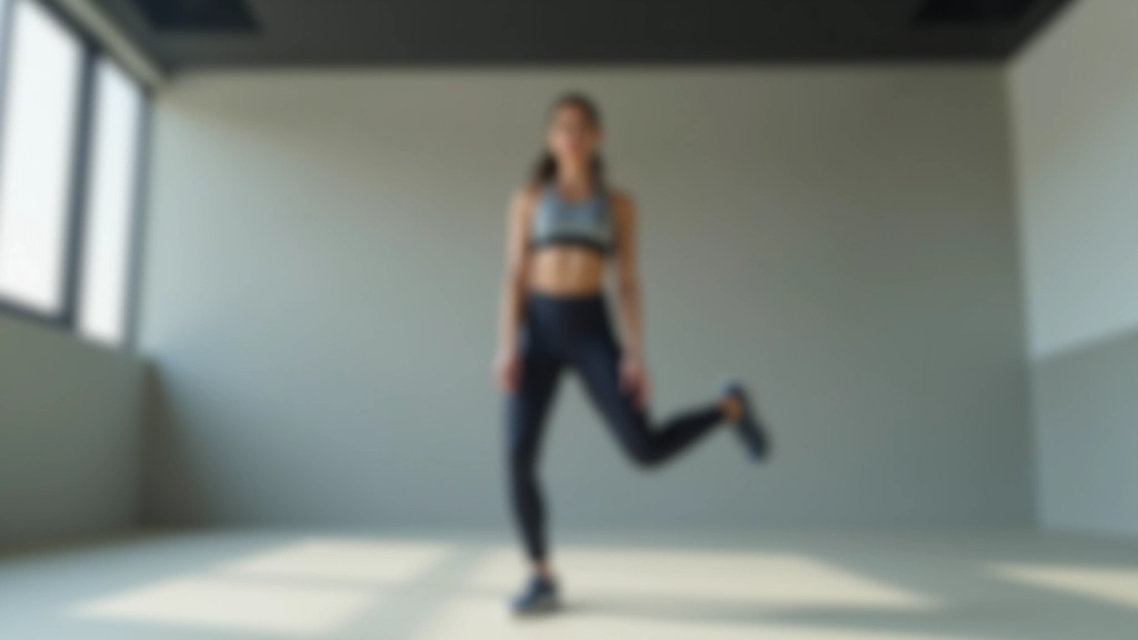 Person performing tandem stance balance drill with feet heel-to-toe in straight line